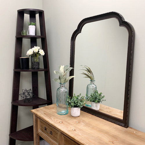 Kensington Vanity Framed Mirror - Clover Cathedral - Rubbed Bronze - Lifestyle