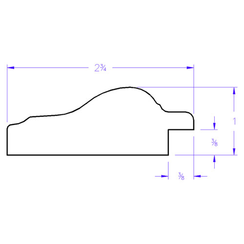 Lancaster Rectangle - Profile Drawing Lancaster Rectangle - Profile Drawing