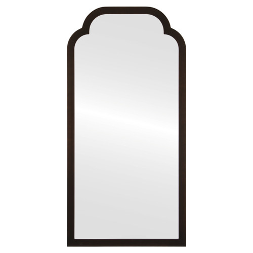 Oslo Full Length Framed Mirror - Clover Cathedral - Rubbed Bronze
