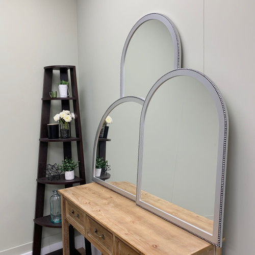 Tokyo Framed Mirror - Crescent Cathedral - Silver Spray - Lifestyle Group Tokyo Framed Mirror - Crescent Cathedral - Silver Spray - Lifestyle Group