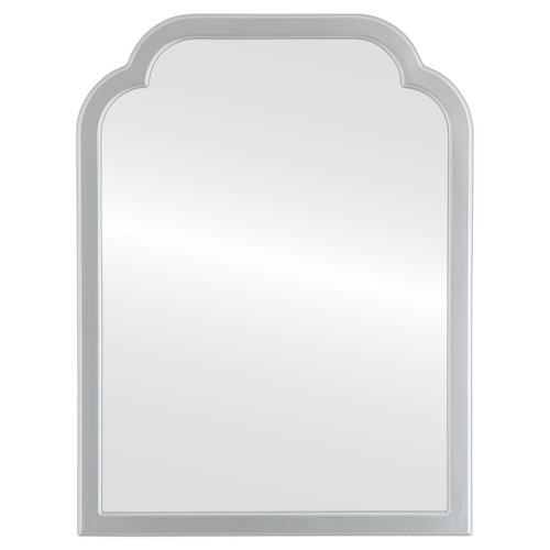 Milano Vanity Framed Mirror - Clover Cathedral - Silver Spray