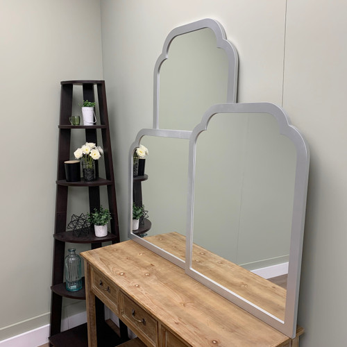 Oslo Framed Mirror - Clover Cathedral - Silver Spray - Lifestyle Group Oslo Framed Mirror - Clover Cathedral - Silver Spray - Lifestyle Group