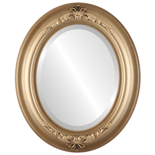 Beveled Mirror - Winchester Oval Frame - Desert Gold
