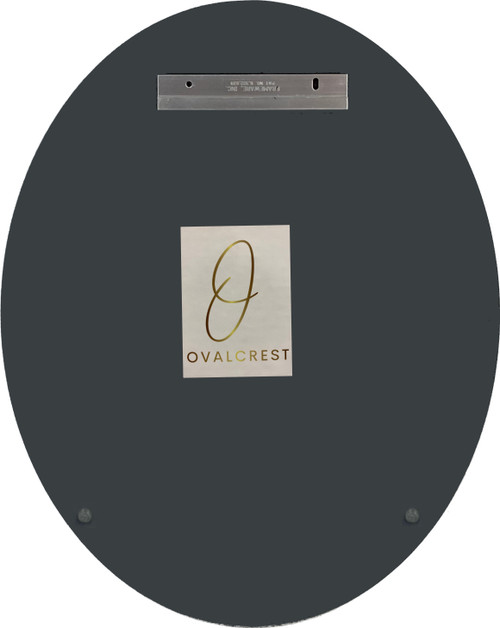 Oval Frameless Beveled Mirror