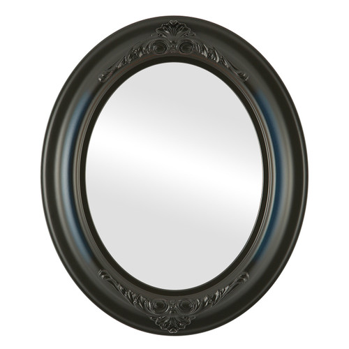 Flat Mirror - Winchester Oval Frame - Royal Blue Flat Mirror - Winchester Oval Frame - Royal Blue