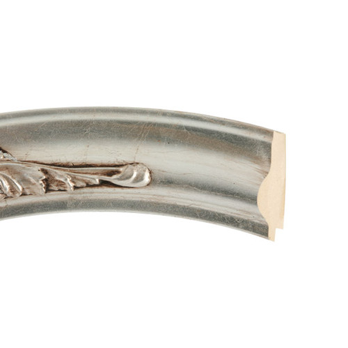 Winchester Silver Leaf with Brown Antique - Cross Section Winchester Silver Leaf with Brown Antique - Cross Section