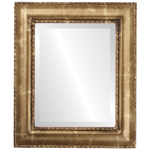 Beveled Mirror - Somerset Rectangle Frame - Champagne Gold