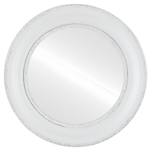 Flat Mirror - Somerset Round Mirror - Linen White Flat Mirror - Somerset Round Mirror - Linen White
