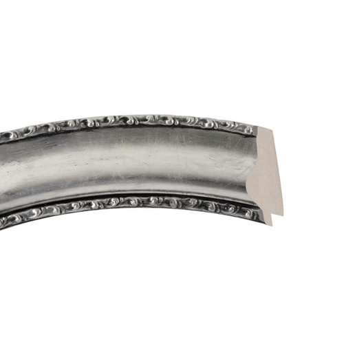 Somerset Silver Leaf with Black Antique - Cross Section Somerset Silver Leaf with Black Antique - Cross Section