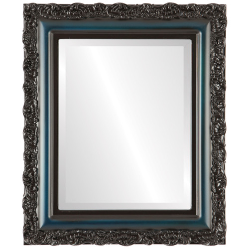 Beveled Mirror - Venice Rectangle Frame - Royal Blue