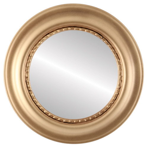 Flat Mirror - Chicago Circle Frame - Desert Gold Flat Mirror - Chicago Circle Frame - Desert Gold