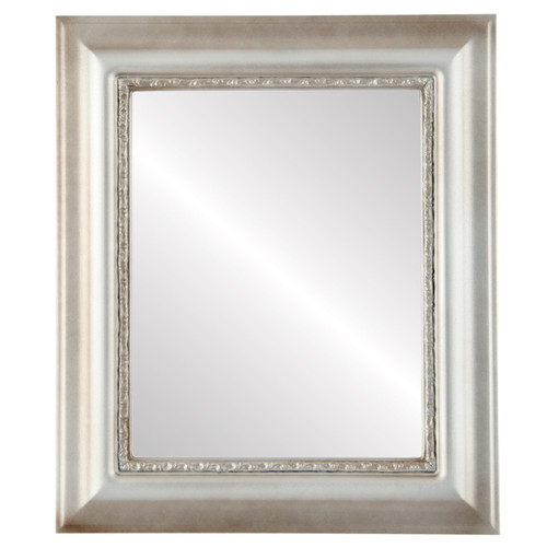 Flat Mirror - Chicago Rectangle Frame - Silver Shade Flat Mirror - Chicago Rectangle Frame - Silver Shade