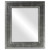 Beveled Mirror - Montreal Rectangle Frame - Silver Leaf with Black Antique