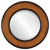 Beveled Mirror - Montreal Round Frame - Walnut