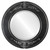 Beveled Mirror - Ramino Round Frame - Black Silver