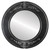 Flat Mirror - Ramino Circle Frame - Black Silver