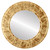 Flat Mirror - Ramino Circle Frame - Champagne Gold