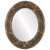 Beveled Mirror - Ramino Oval Frame - Champagne Silver