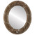 Flat Mirror - Ramino Oval Frame - Champagne Silver