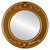 Flat Mirror - Ramino Circle Frame - Desert Gold