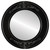 Flat Mirror - Ramino Circle Frame - Gloss Black