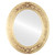 Flat Mirror - Ramino Oval Frame - Gold Leaf