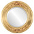 Beveled Mirror - Ramino Round Frame - Gold Leaf