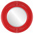 Beveled Mirror - Ramino Round Frame - Holiday Red