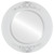 Beveled Mirror - Ramino Framed Round Mirror - Linen White