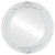 Flat Mirror - Ramino Round Mirror - Linen White