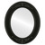 Flat Mirror - Ramino Oval Frame - Matte Black