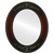 Flat Mirror - Ramino Oval Frame - Rosewood