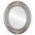 Beveled Mirror - Ramino Oval Frame - Silver Shade