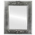 Beveled Mirror - Ramino Rectangle Frame - Silver Leaf with Black Antique