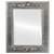 Beveled Mirror - Ramino Rectangle Frame - Silver Leaf with Brown Antique