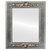 Flat Mirror - Ramino Rectangle Frame - Silver Leaf with Brown Antique