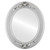 Flat Mirror - Ramino Oval Frame - Silver Spray