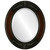 Beveled Mirror - Ramino Oval Frame - Walnut