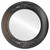 Flat Mirror - Ramino Circle Frame - Walnut