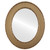 Flat Mirror - Paris Oval Frame - Desert Gold