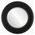 Beveled Mirror - Paris Round Frame - Gloss Black