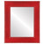 Flat Mirror - Paris Rectangle Frame - Holiday Red