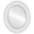 Beveled Mirror - Paris Framed Oval Mirror - Linen White