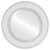 Beveled Mirror - Paris Framed Round Mirror - Linen White
