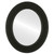 Flat Mirror - Paris Oval Frame - Matte Black