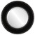 Beveled Mirror - Paris Round Frame - Matte Black