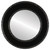 Flat Mirror - Paris Circle Frame - Matte Black