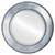 Beveled Mirror - Paris Round Frame - Silver Leaf with Black Antique