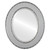 Beveled Mirror - Paris Oval Frame - Silver Spray