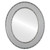 Flat Mirror - Paris Oval Frame - Silver Spray